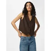 Pieces Anzugweste "PCBOSELLA VEST NOOS BC" Materialmix