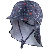 Sterntaler Bademütze mit Nackenschutz Unterwasser in helles blau | Gr.: 45 cm