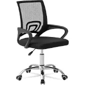 MUWO "Director" Bürostuhl | Ergonomisches Design | Verstellbare Sitzhöhe | Mesh-Gewebe | Metallfüße | MW-394 | schwarz | NEU, im Karton