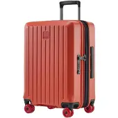 Stratic Buzz Handgepäck Spinner 54 cm - Erweiterbar 43/49 Liter - 54x39.5x19.5/22.5 cm - rosso/clay