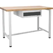 ADB Werkbank lichtgrau, anthrazitgrau 1 Schublade 120,0 x 60,0 x 84,0 cm