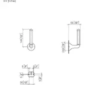 Dornbracht Distributeur de rouleaux de papier de réserve MADISON, 83590361-42, 83590361-42