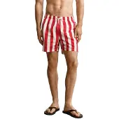 Gant Badehose Block Striped Swim Shorts Herren Red / White-XXL