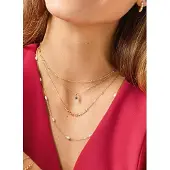 Jackie Gold Halskette - Jackie Positano Necklace - Gr. unisize - in Gold - für Damen
