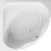 Badland Eckbadewanne Badewanne Standard 150x150 mit Acrylschürze, Füßen und Ablaufgarnitur GRATIS
