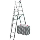 Krause Corda Mehrzweckleiter mit Treppenfunktion 3x7 Sprossen
