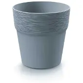 Prosperplast - FURU Topf - 12,2 x 12,2 x 12,2 cm in Hellgrau farbe