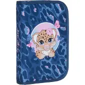 Beckmann Federmäppchen m. Inhalt - Cheetah - Dark Blue - - One Size - Federmäppchen