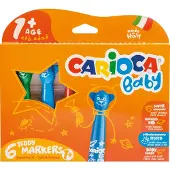 Carioca Teddystifte 6er-Pack