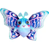 Simba Fluffyfly Plüschspielzeug Schmetterling, Blau