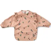 Liewood Merle Rüsche Cape Lätzchen mit Print, Berry/Pale Tuscany