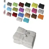EXKLUSIV HEIMTEXTIL Saunatuch 2er Set 80 x 200 cm Weiss