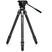 Benro Tortoise Carbon Stativ mit S4PRO Videokopf 34C Nivellierbasis