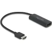 DeLOCK Adapter HDMI-A Stecker zu DisplayPort Buchse 8K, 0,18 m, HDMI Typ A (Standard), DisplayPort + Micro-USB, Männlich, Weiblich, Gerade