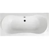 Badland Badewanne Rechteck Long 170x80 mit Ablaufgarnitur, Füßen und Wannenträger GRATIS