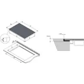 NOVY Induktionskochfeld Power InTouch 100 cm 4 Kochzonen 1767