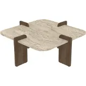 CALICOSY - Couchtisch mit quadratischer Tischplatte L90 cm LUMA