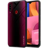Cadorabo TPU Gestreiftes Glas Cover