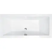 Badland Badewanne Rechteck Quadro 170x75 mit Acrylschürze, Füßen und Ablaufgarnitur GRATIS