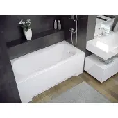 Badland Badewanne Rechteck Aria 150x70 mit Ablaufgarnitur, Füßen und Wannenträger GRATIS