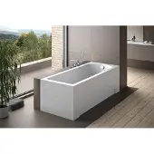 Badland Badewanne Rechteck Shea 170x70 mit Ablaufgarnitur, Füßen und Wannenträger GRATIS
