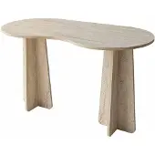 CALICOSY - Schreibtisch mit organisch geformter Tischplatte L120 cm COMO
