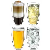 Creano 4er Set Doppelwandgläser s-hoch, 250ml Glas | Gr.: onesize