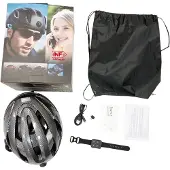 INF Bluetooth Fahrradhelm mit Kamera, GPS & Bluetooth Headset – Schwarz