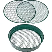 KesTek PROFESSIONAL Gartensieb Metall 3in1, robustes Metallrandsieb & Durchwurfsieb