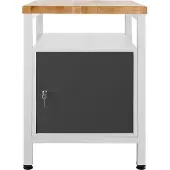 ADB Werkbank lichtgrau, anthrazitgrau 60,0 x 60,0 x 84,0 cm