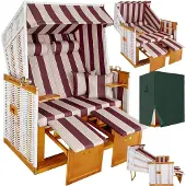 TecTake Strandkorb Sylt 115 x 158 x 78 cm