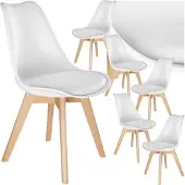 TecTake Set Esszimmerstuhl Frederikke Scandi-Design 49 x 53 x 82 cm