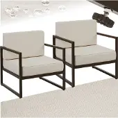 TecTake Garten-Loungesessel Comosa, XXL-Polsterung