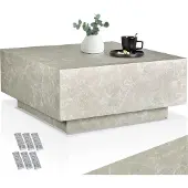 TecTake Couchtisch Lasley inkl. Bodenschoner, Belastbarkeit 45 kg