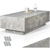 TecTake Couchtisch Lasley inkl. Bodenschoner, Belastbarkeit 45 kg