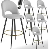TecTake Barstuhl Sachel 49 x 58 x 110 cm, Belastbarkeit 120 kg