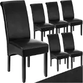 TecTake Esszimmerstuhl Brighton gepolstert mit Kunstlederbezug 44 x 63 x 106 cm