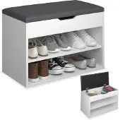 TecTake - Schuhbank Jasmina weiß SKU: 403614