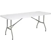 Bolero Rechteckiger Klappbarer Tisch 6ft Weiß