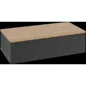 Villeroy & Boch Villeroy und Boch Antao Sideboard K40101PD 100x26,8x50cm, Waschbeckenplattenfarbe honey oak, black matt lacquer
