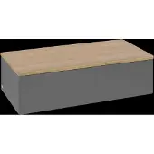 Villeroy & Boch Villeroy und Boch Antao Sideboard K40001GK 100x26,8x50cm, Waschbeckenplattenfarbe honey oak, anthracite matt lacquer