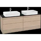 Villeroy & Boch V&B Waschtischunterschrank Wandbeleuchtung Finion 160x60,3cm, EM, Abd.-Pl. bla m, Oa ven