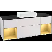 Villeroy & Boch V&B Waschtischunterschrank FINION 1600x603x501 Abdpl bl Reg go ma/wh ma