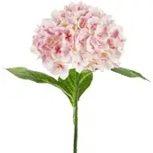 Party Deco 20x Künstliche Blume - Hortensie Premium, 69 cm, hellrosa