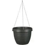 Scheurich Hängeampel 'Country Star', Metallic Grey, ca. 19 x Ø 24 cm