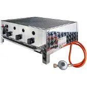 Dema DemaDreiflammiger Gasbräter mit Grillrost