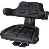 Dema Traktorsitz Schleppersitz Treckersitz Schwarz Eco Kunstleder Armlehne Unterbau 52547