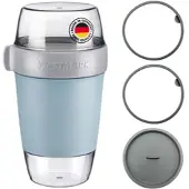 Westmark Lunchpot, 1150 ml, blau + 2 Dichtungsringe groß+1 Deckel, 528722EB