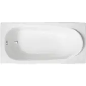 Badland Badewanne Rechteck Medium 170x75 mit Ablaufgarnitur, Füßen und Wannenträger GRATIS
