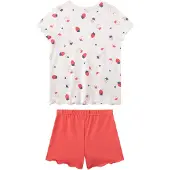 Sanetta Pyjama Homewear Bequem sitzend Schlafanzug Erdbeeren Pyjama Kids